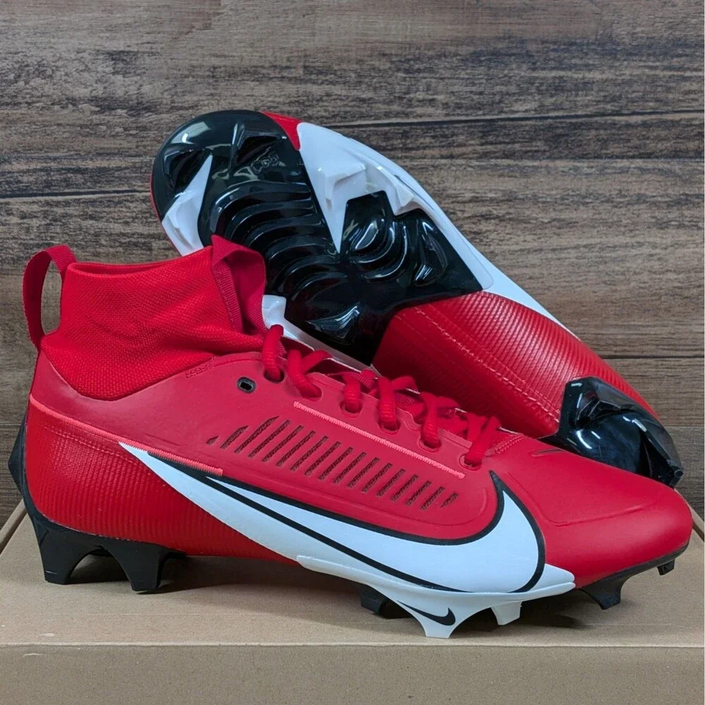 Nike Vapor Edge Pro 360 2 Men's 12 Univ. Red White Football Cleats DA5456-616